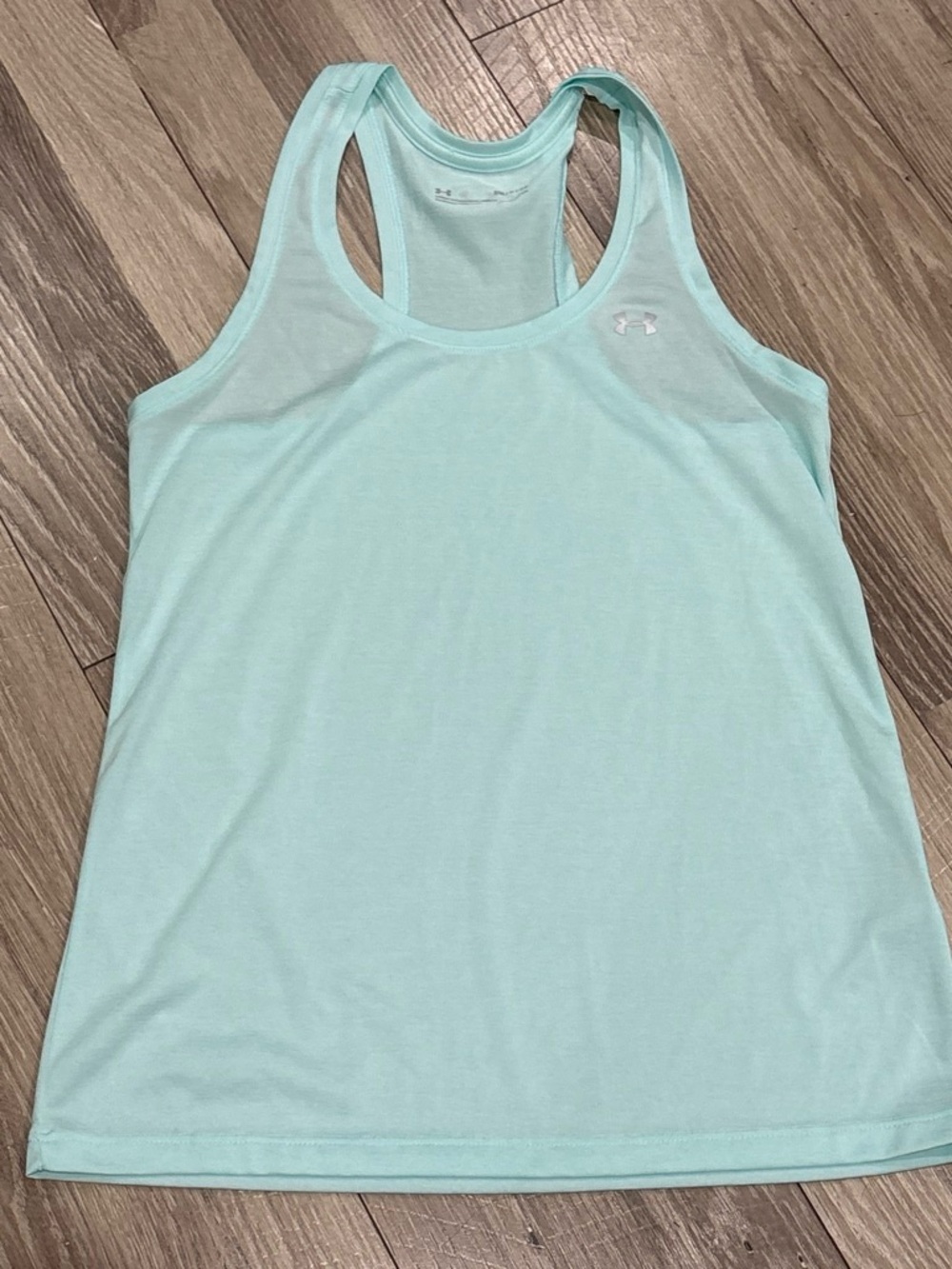 Under Armour Mint Green Racerback Tank Top, Small